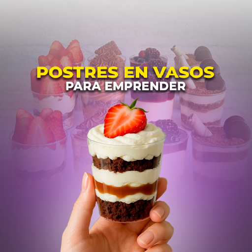 Postres en vasos para emprender